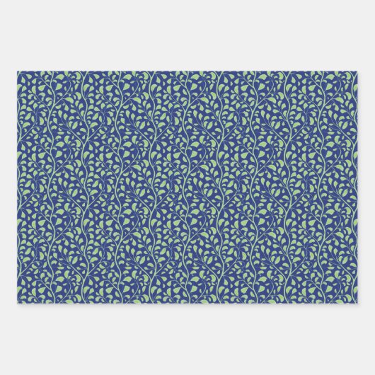 Roze Elegant  Jasmijn Bloemen Patroon Set Inpakpapier Vel (Voorkant 2)