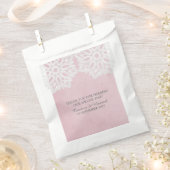 Roze Elegant Lace Favor Bags Bedankzakje (Geknipt)