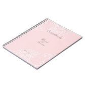 Roze  Elegant Lace Weddenschap Notitieboek (Linkerzijde)