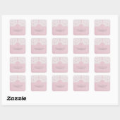 Roze Elegant Lace Wedding Stickers (Vel)