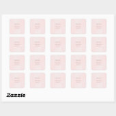 Roze  Elegant Lace Wedding Vierkante Sticker (Vel)