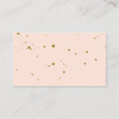 Roze Elegant Lam Schaap Baby Shower Breng een Boek Informatiekaartje (Achterkant)