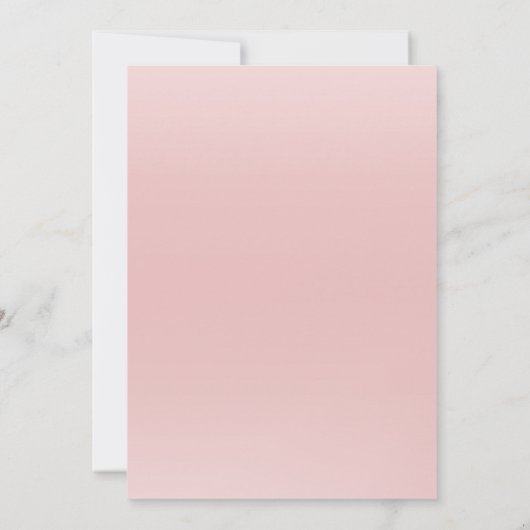 Roze Elegant Meisje Winter Baby shower Invitation Kaart (Achterkant)