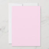 Roze elegant moderne Waterverf inkt Kaart (Achterkant)