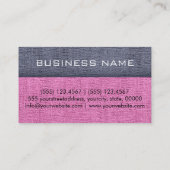 Roze Elegant Monogram Canvas Kijk uit Visitekaartje (Achterkant)