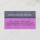 Roze Elegant Monogram Canvas Kijk uit Visitekaartje (Achterkant)