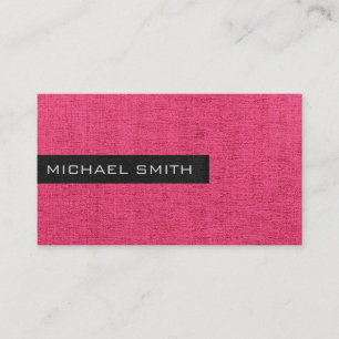 Roze Elegant Monogram Visitekaartje