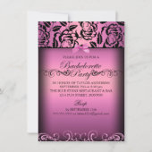 Roze Elegant nam de Uitnodiging van de Partij van (Voorkant)