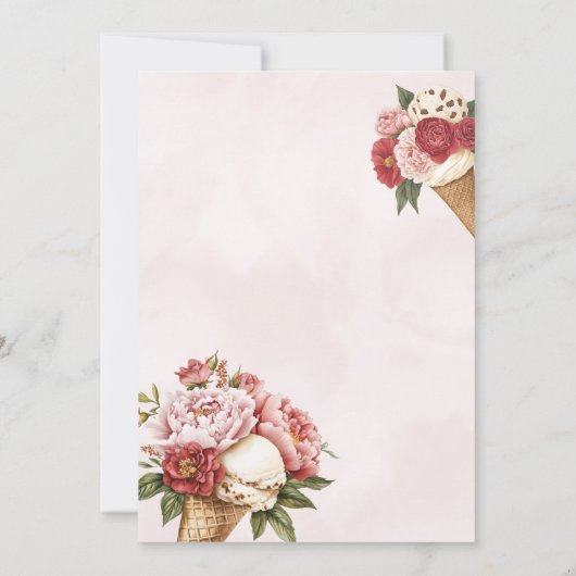 Roze Elegant Opgerept Bloemen Vrijgezellenfeest Ui Kaart (Achterkant)