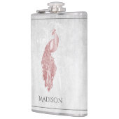 Roze Elegant Peacock Flask Heupfles (Links)
