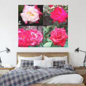 ROZE ELEGANT ROOS CANVAS PRINT (Insitu (Slaapkamer))