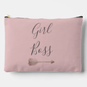 Roze Elegant Script Meisje Boss Etui (Voorkant)