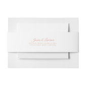 Roze Elegant Script Wedding Uitnodigingen Wikkel (Voorkant Voorbeeld)
