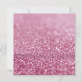 Roze Elegant Sparkle Bouquet Verloving Uitnodiging (Achterkant)