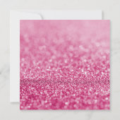 Roze Elegant Sparkle Bouquet verloving-uitnodiging Kaart (Achterkant)