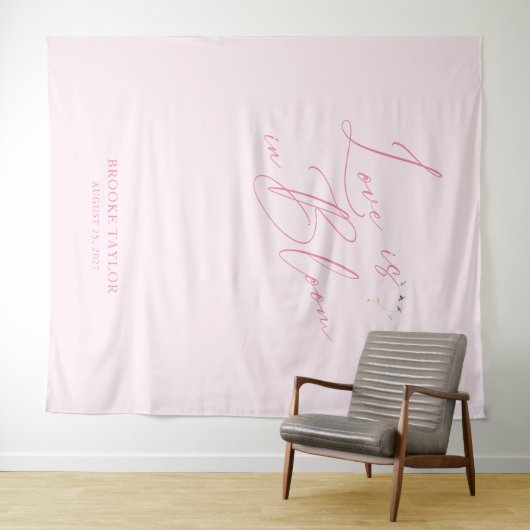 Roze Elegant Vrijgezellenfeest Achtergronden Banne Wandkleed (In Situ (horizontaal))