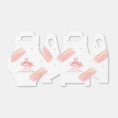 Roze Elegant Waterverf Ballerina Meisje Baby showe Bedankdoosjes (Uitgevouwen)