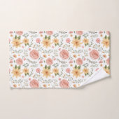 Roze Elegant Wildflower Roos Pattern Bad Handdoek (Handdoek)