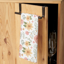 Roze Elegant Wildflower Roos Pattern