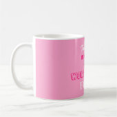 Roze Elegant World Best Gift for Bride Koffiemok (Links)