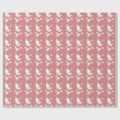 Roze Elegant World Cadeaupapier (Vlak)