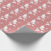 Roze Elegant World Cadeaupapier (Hoek)