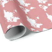 Roze Elegant World Cadeaupapier (Rol Hoek)