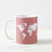 Roze Elegant World Koffiemok (Links)