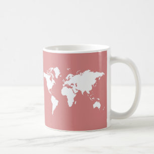 Roze Elegant World Koffiemok