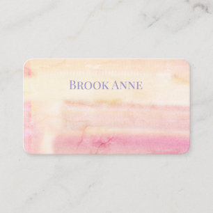 Roze Elegante Abstracte Swirl Classic Visitekaartj Visitekaartje