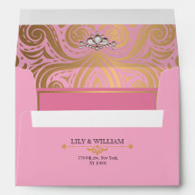Roze Elegante Artdeco Diamant Gouden Trouwring