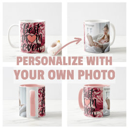  roze elegante beste mam ooit bloemig koffiemok