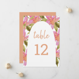 Roze Elegante Boho Waterverf Bloemen Aankondiging
