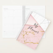 Roze, elegante bouwplaatje voor marmer planner (Display)