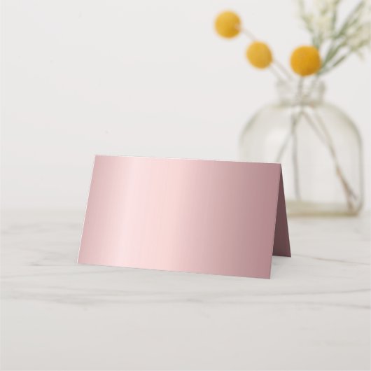 Roze elegante bruiloft plaatskaartje (Achterkant)