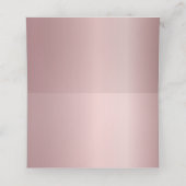 Roze elegante bruiloft plaatskaartje (Binnenkant ongevouwen)