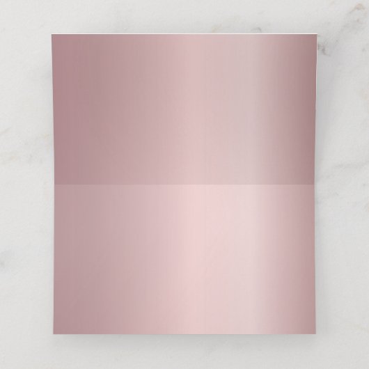 Roze elegante bruiloft plaatskaartje (Binnenkant ongevouwen)