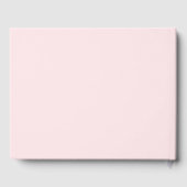 Roze Elegante Bruiloftfeest Gastenboek (Achterkant)