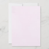 Roze Elegante Chic Zoete 17 Kaart (Achterkant)