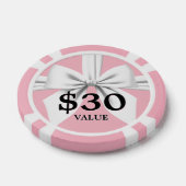 Roze Elegante Fancy Tiffany Baby shower Keepsake Poker Chips (Enkel)