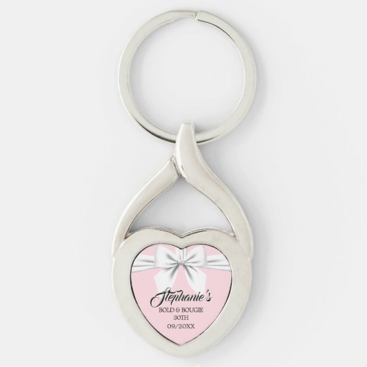 Roze Elegante Fantasie Tiffany Verjaardagscadeau S Sleutelhanger (Voorkant)