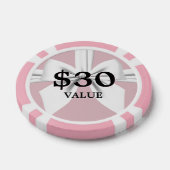Roze Elegante Fantasie Tiffany Verjaardagsserviesg Poker Chips (Enkel)