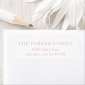 Roze Elegante Geboorteaankondiging Envelope voor B Etiket (Insitu)