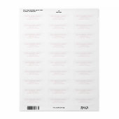 Roze Elegante Geboorteaankondiging Envelope voor B Etiket (Full Sheet)