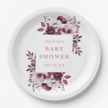 Roze Elegante Landelijke Bloem Baby Shower