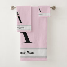 Roze, elegante letter waterverf