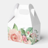 Roze Elegante Quinceañera Bedankdoosjes (Achterkant)