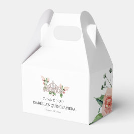 Roze Elegante Quinceañera Bedankdoosjes