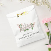 Roze Elegante Quinceañera Bedankzakje (Gezegeld)