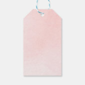 Roze Elegante Quinceañera Cadeaulabel (Achterkant)